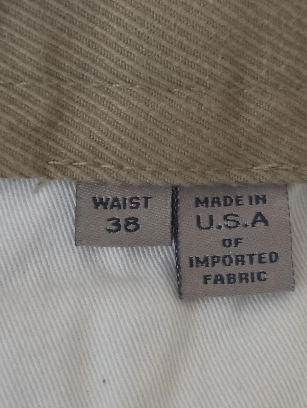 NEW Bills Khakis Bullard Twill M2 Classic Fit Tan Chino Pants Men's 38 x 34 $248
